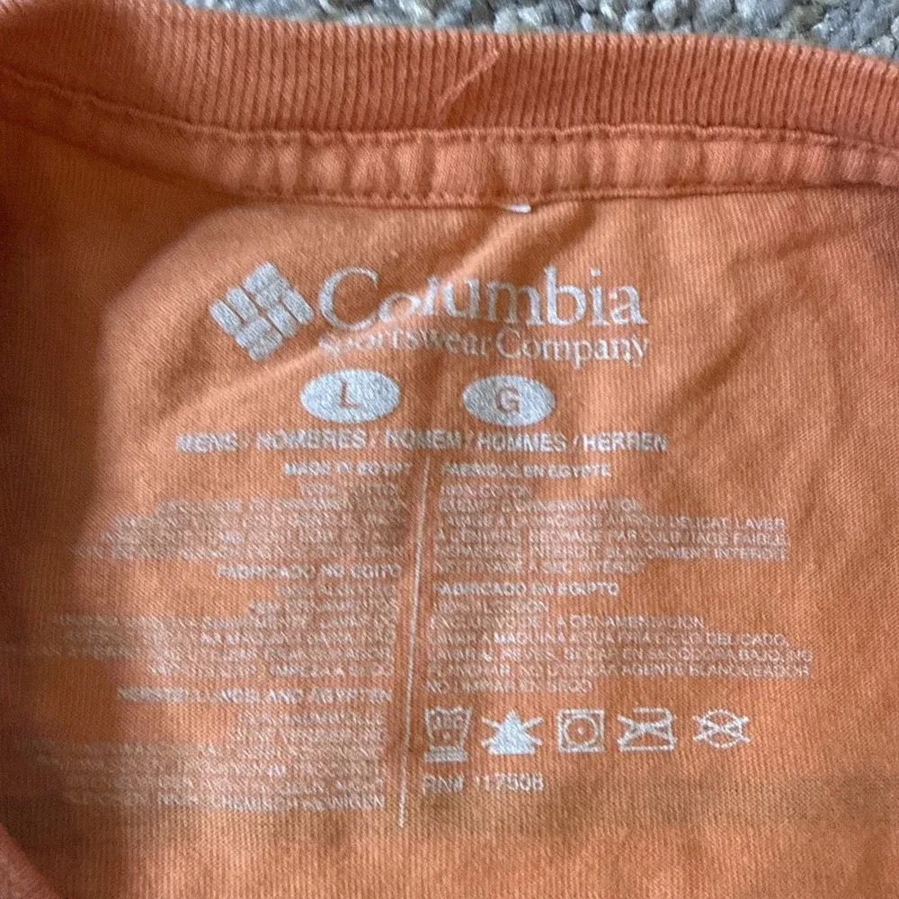 Columbia Men's Short Sleeve Logo Graphic T-Shirt Orange Size L